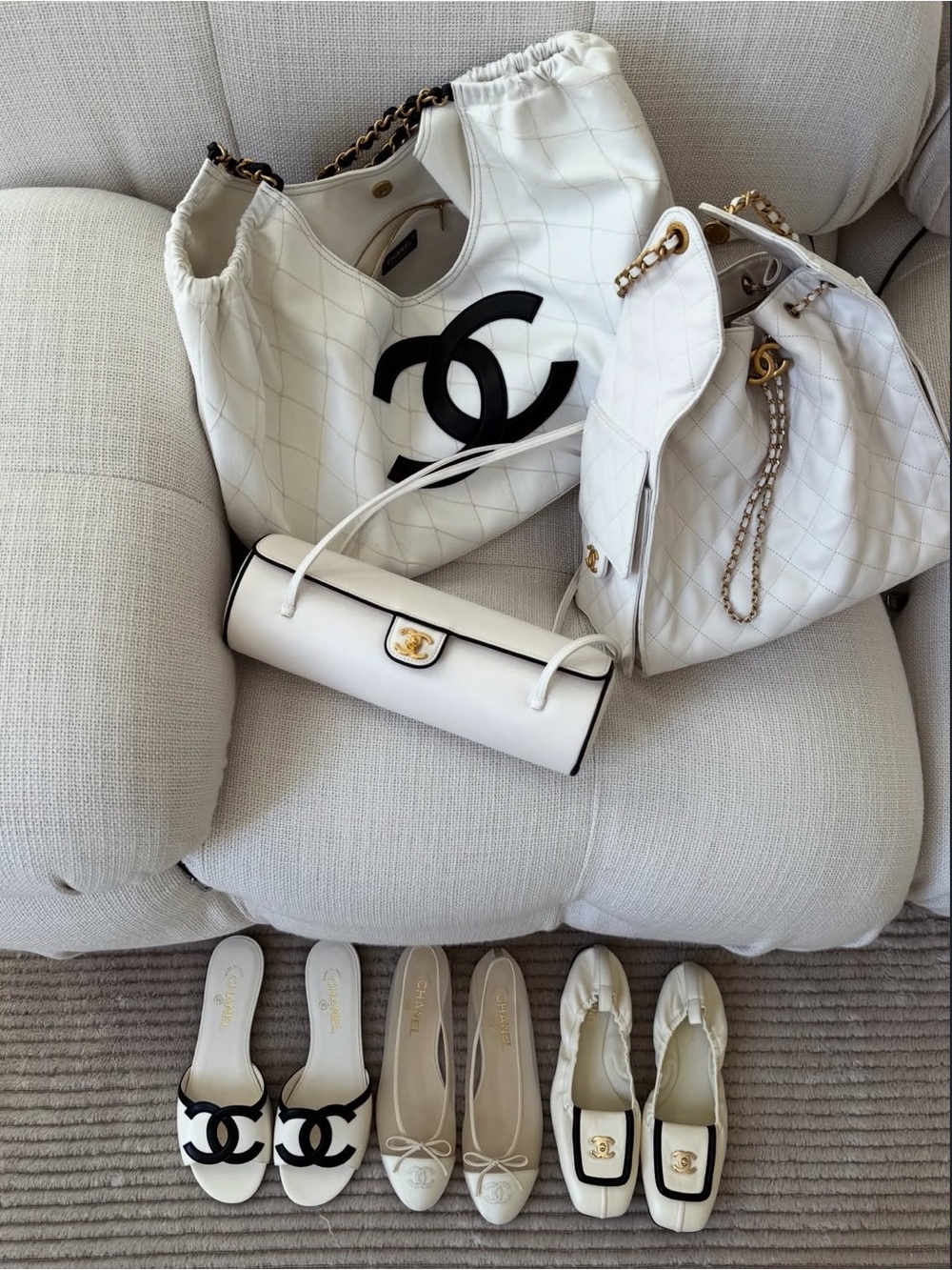 Chanel 26P Ivory Mesh Flats | Size 37 - Picture 10 of 16